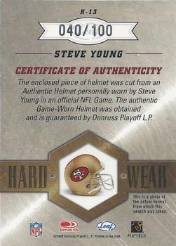 2003 Leaf Limited - Hardwear #H-13 Steve Young Back