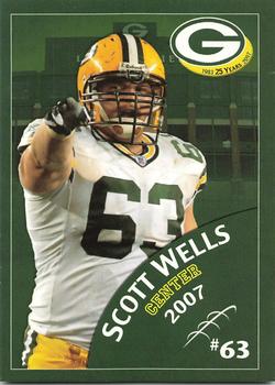 2007 Green Bay Packers Police - Copps Food Center, Manitowoc Police Department #10 Scott Wells Front