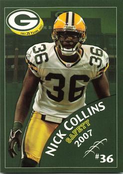 2007 Green Bay Packers Police - Copps Food Center, Manitowoc Police Department #20 Nick Collins Front