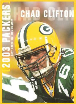 2003 Green Bay Packers Police - Copps Food Center, Manitowoc Police Department #12 Chad Clifton Front