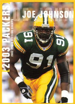 2003 Green Bay Packers Police - Copps Food Center, Manitowoc Police Department #17 Joe Johnson Front
