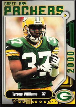 2000 Green Bay Packers Police - Copps Food Center, Manitowoc Police Department #19 Tyrone Williams Front