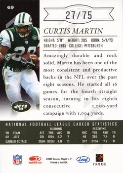 2003 Leaf Limited - Silver Spotlight #69 Curtis Martin Back