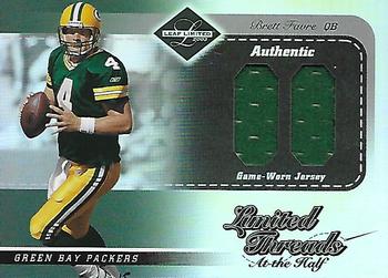 2003 Leaf Limited - Threads At the Half #LT-10 Brett Favre Front