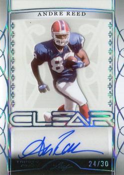 2022 Leaf Trinity - Clear Autographs Platinum #CA-AR2 Andre Reed Front