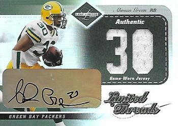 2003 Leaf Limited - Threads Jersey Numbers #LT-3 Ahman Green Front
