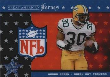 2003 Leaf Rookies & Stars - Great American Heroes #GAH-4 Ahman Green Front