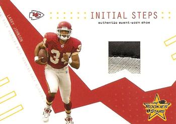 2003 Leaf Rookies & Stars - Initial Steps Shoe #IS-9 Larry Johnson Front