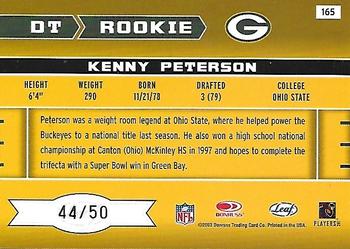 2003 Leaf Rookies & Stars - Longevity #165 Kenny Peterson Back