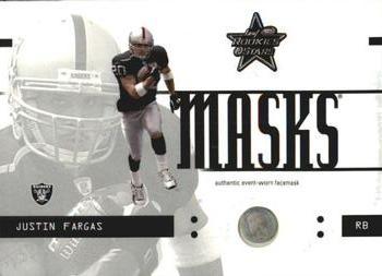 2003 Leaf Rookies & Stars - Masks #RM-11 Justin Fargas Front
