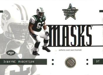 2003 Leaf Rookies & Stars - Masks #RM-28 DeWayne Robertson Front