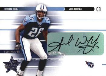 2003 Leaf Rookies & Stars - Rookie Autographs #244 Andre Woolfolk Front