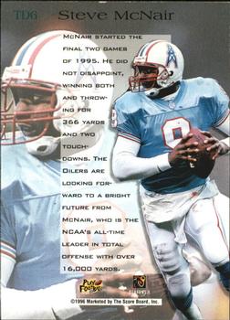 1996 Pro Line - Touchdown Performers #TD6 Steve McNair Back