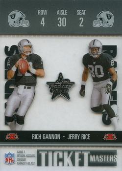 2003 Leaf Rookies & Stars - Ticket Masters #TM-9 Jerry Rice / Rich Gannon Front