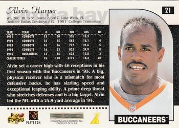 1996 Score #21 Alvin Harper Back