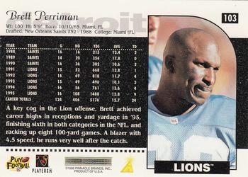 1996 Score #103 Brett Perriman Back