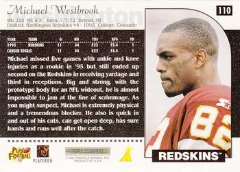 1996 Score #110 Michael Westbrook Back