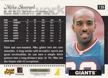 1996 Score #120 Mike Sherrard Back