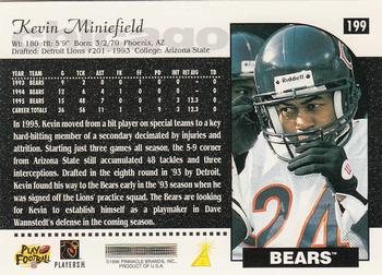 1996 Score #199 Kevin Miniefield Back