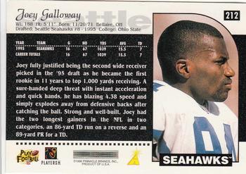 1996 Score #212 Joey Galloway Back