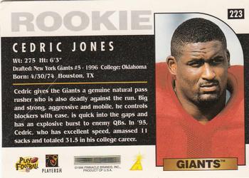 1996 Score #223 Cedric Jones Back