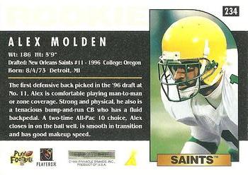 1996 Score #234 Alex Molden Back