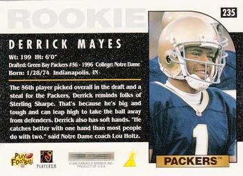 1996 Score #235 Derrick Mayes Back