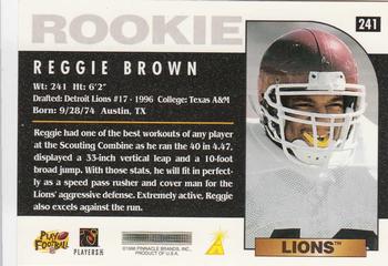 1996 Score #241 Reggie Brown Back