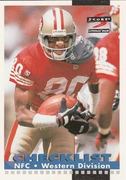1996 Score #274 Jerry Rice Front