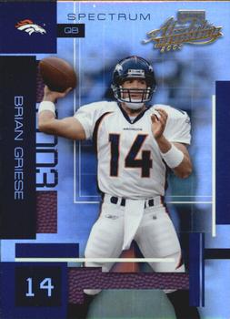 2003 Playoff Absolute Memorabilia - Spectrum #12 Brian Griese Front