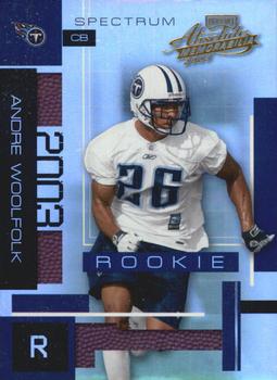 2003 Playoff Absolute Memorabilia - Spectrum #148 Andre Woolfolk Front