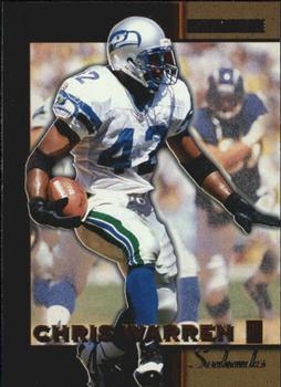 1996 Score Board NFL Lasers #2 Chris Warren Front