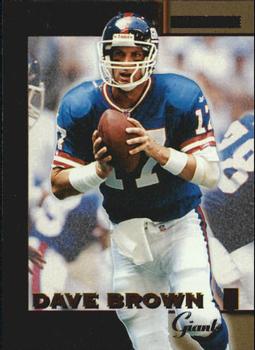 1996 Score Board NFL Lasers #11 Dave Brown Front