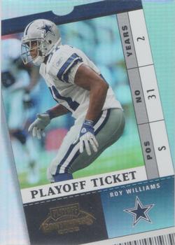 2003 Playoff Contenders - Playoff Ticket #1 Roy Williams Front