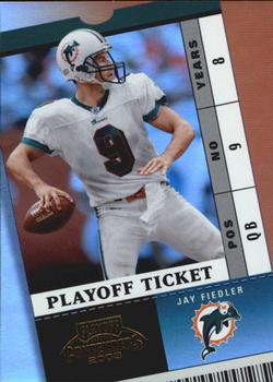 2003 Playoff Contenders - Playoff Ticket #18 Jay Fiedler Front