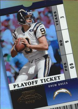 2003 Playoff Contenders - Playoff Ticket #52 Drew Brees Front