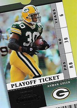 2003 Playoff Contenders - Playoff Ticket #59 Ahman Green Front