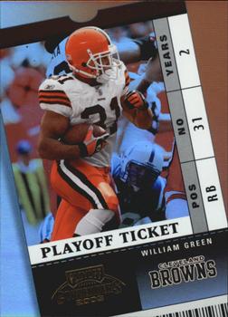 2003 Playoff Contenders - Playoff Ticket #69 William Green Front