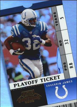 2003 Playoff Contenders - Playoff Ticket #93 Edgerrin James Front