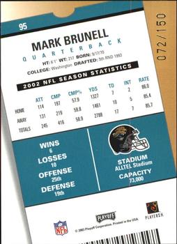 2003 Playoff Contenders - Playoff Ticket #95 Mark Brunell Back