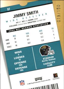 2003 Playoff Contenders - Playoff Ticket #97 Jimmy Smith Back