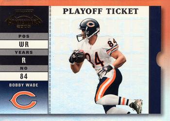 2003 Playoff Contenders - Playoff Ticket #173 Bobby Wade Front