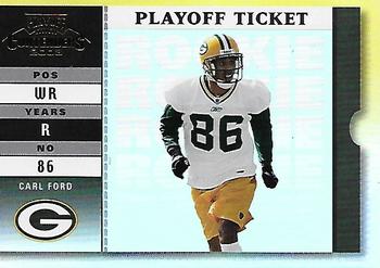 2003 Playoff Contenders - Playoff Ticket #177 Carl Ford Front