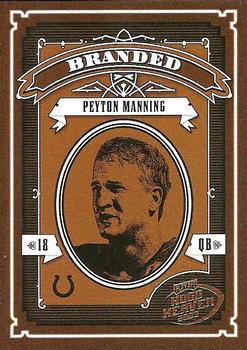2003 Playoff Hogg Heaven - Branded #B-3 Peyton Manning Front