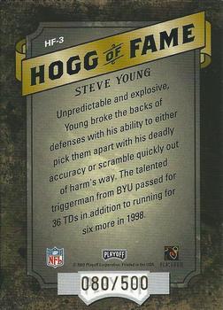 2003 Playoff Hogg Heaven - Hogg of Fame #HF-3 Steve Young Back