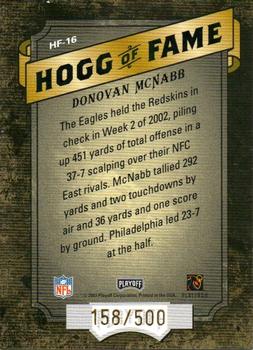 2003 Playoff Hogg Heaven - Hogg of Fame #HF-16 Donovan McNabb Back