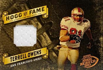 2003 Playoff Hogg Heaven - Hogg of Fame Materials Bronze #HF-13 Terrell Owens Front