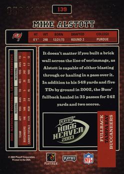 2003 Playoff Hogg Heaven - Hogg Wild #139 Mike Alstott Back