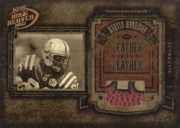 2003 Playoff Hogg Heaven - Leather in Leather #LL-8 Marvin Harrison Front