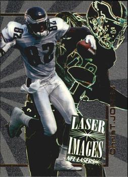 1996 Score Board NFL Lasers - Laser Images #I-21 Chris T. Jones Front